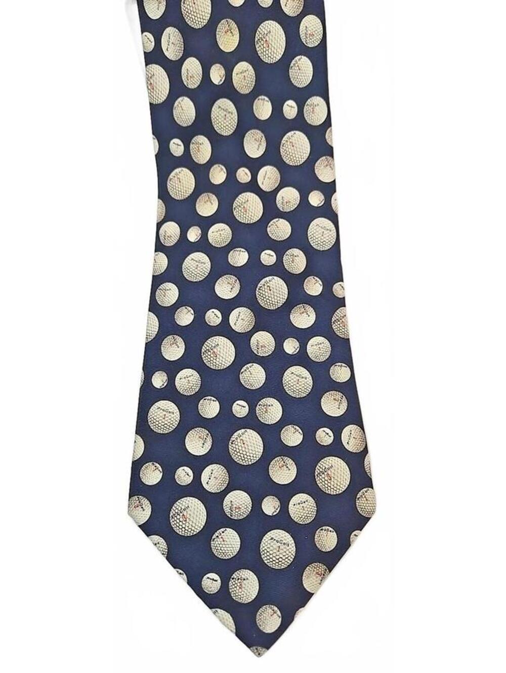 Christian Pelini Men's Necktie Tie 100% Silk Handmade Pro Golf Balls 57"